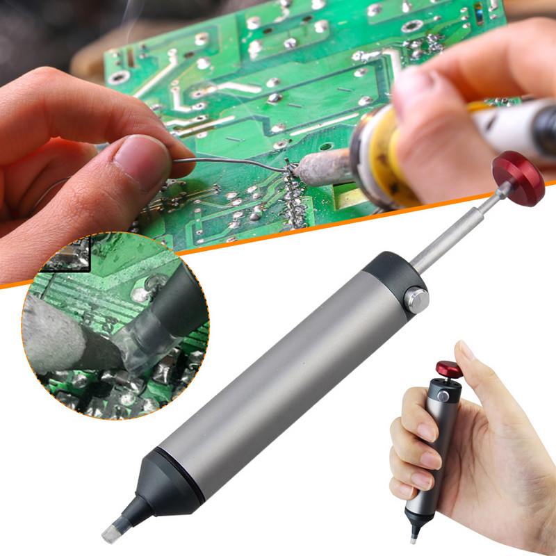 Vakuuminis litavimo geležies suvirinimo taisymo įrankis Aliuminis, galingas išlitavimo siurblys, siurbiamas skardos pistoletas litavimo siurbtuko rašiklio nuėmimas