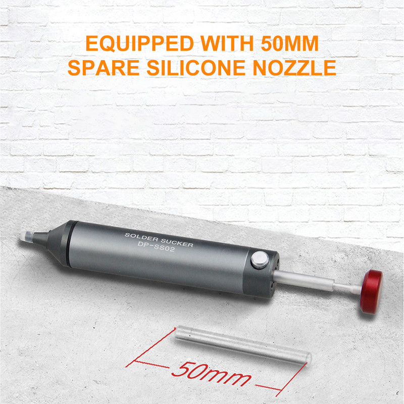 Vakuuminis litavimo geležies suvirinimo taisymo įrankis Aliuminis, galingas išlitavimo siurblys, siurbiamas skardos pistoletas litavimo siurbtuko rašiklio nuėmimas