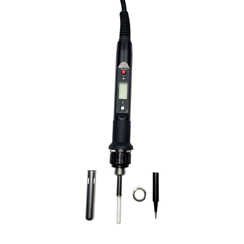 Lituoklio komplektas reguliuojama temperatūra 220V 80W LCD litavimo suvirinimo įrankiai Keraminiai šildytuvai litavimo antgaliai Litavimo siurblys