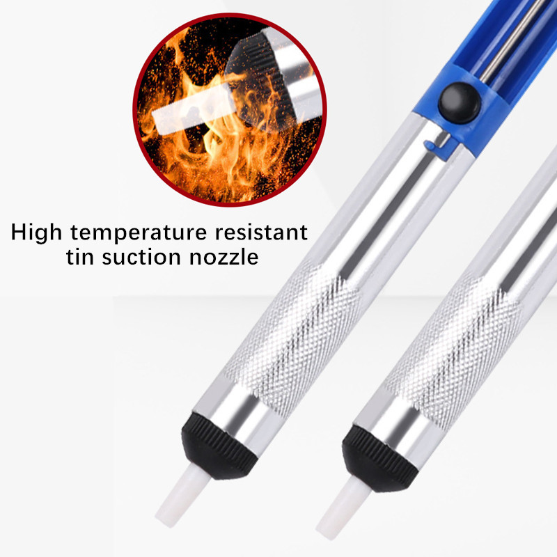 Alumīnija metāla atlodēšanas iesūkšanas skārda sūknis lodēšanas pildspalvas vakuuma noņemšanas rīks dzelzs atlodēšanas rokas metināšanas rīks