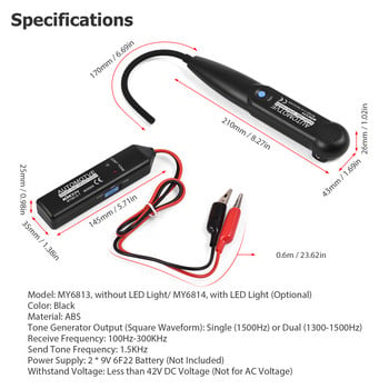 MY6813 Cable Tracker Tester Tone Professional Line Wire Break Point Short Circuit Tracker Cable Tester