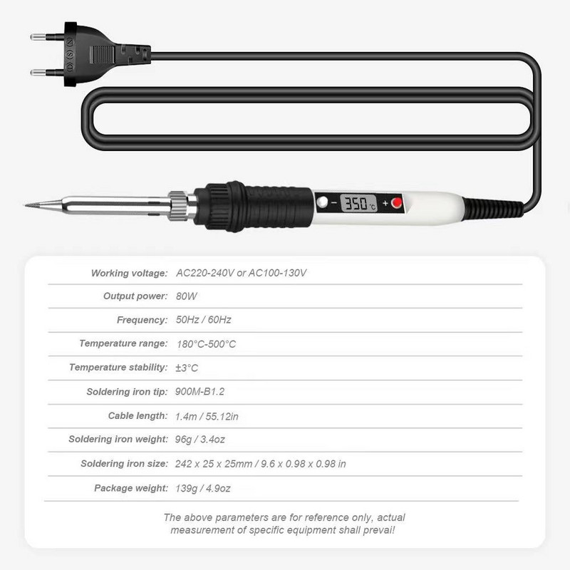 JCD 908S Ηλεκτρικό Συγκολλητικό Σίδερο 220V 110V 80W LCD Ψηφιακή οθόνη ρυθμιζόμενης θερμοκρασίας Εργαλεία επισκευής σταθμού επισκευής συγκόλλησης