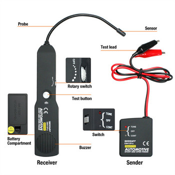 Тестер за намиране на къси и отворени вериги за автомобилни автомобили EM415PRO Диагностичен инструмент за ремонт на автомобили Детектор за проследяване на проводник или кабел