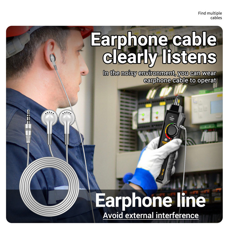 M469A viedais tīkla kabeļa testeris RJ45 RJ11 kabeļu analizators līniju meklētājs vadu izsekotājs uztvērējs tīkla rīku tīkla remonta komplekti