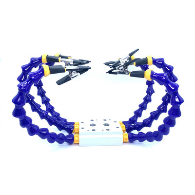 Suolai Vise stalo gnybtas su lanksčia rankena aliuminio lydinio gnybtu litavimo geležies laikiklis spausdintinės plokštės suvirinimo remontas