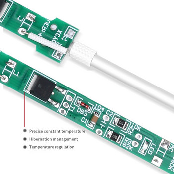 Aleekit поялник 60 W регулируема температура електрически поялник преработвателна станция дръжка топлинен молив инструмент за заваряване ремонт