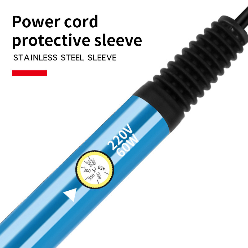 Aleekit lodāmurs 60 W regulējamas temperatūras elektriskā lodāmura pārstrādes stacijas roktura karstuma zīmuļa metināšanas remonta rīks