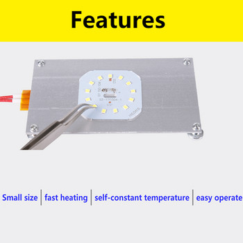 Устройство за премахване на LED лампа Разрушителна станция за заваряване на чипове PTC нагревателна плоча 300W/600W нагревател за алуминиева разделена плоча