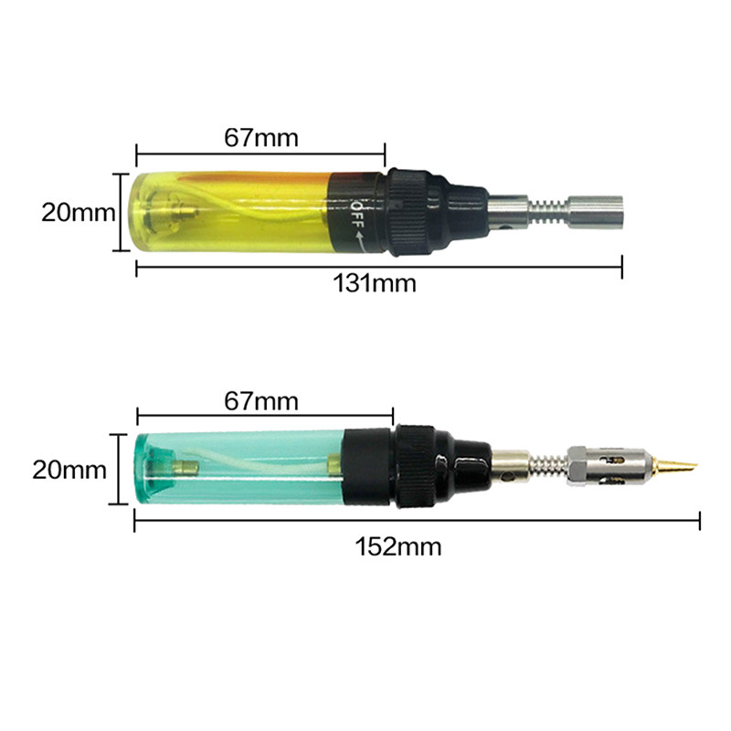 8ml 3 σε 1 φορητό κιτ κολλητήρι 1300 Κελσίου Καυστήρας μανδρών συγκόλλησης Blow Torch Αέριο συγκόλλησης Ασύρματο σίδερο βουτανίου