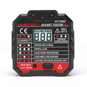 HABOTEST HT106 RCD testa kontaktligzdas testeris maiņstrāvas 250 V ķēdes defektu detektors EU UK Plug Zero Ground Live Wire Breaker Finder LCD displejs