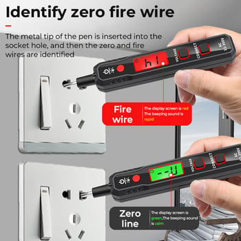 Στυλό ανιχνευτή τάσης 12V Smart Non-Contact Tester Pen Meter 12V-300V Current Electric Sensor Test Μολύβι με μεταλλικό αισθητήρα NCV