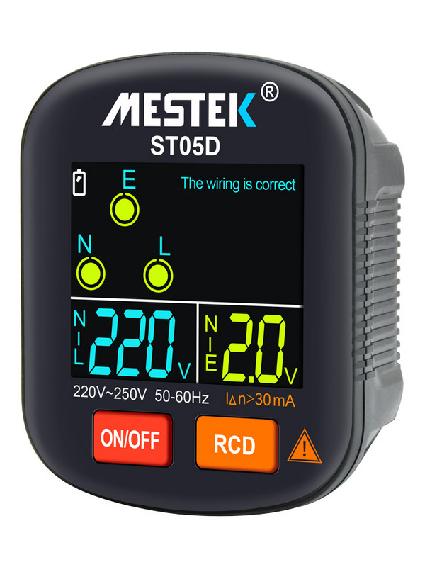 Digitālais displejs Smart Socket Tester Izejas pārbaudītājs Sprieguma detektors Kontaktdakša Zemes Nulles Līnija 30mA RCD GFCI EU US UK Socket Detector