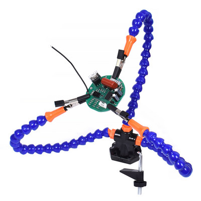 Πάγκος εργασίας επισκευής συγκόλλησης με 3X USB LED μεγεθυντικός φακός βάσης πλακέτας PCB Διεπαφή USB για ηλεκτρονική επισκευή/πλακέτα σταθερού κυκλώματος