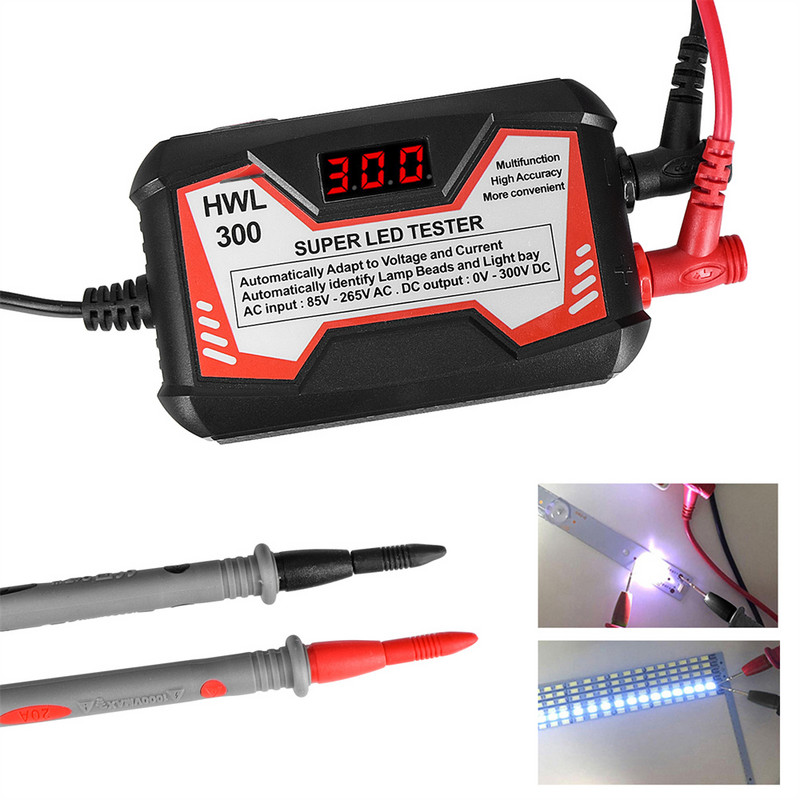 0-300V LED Lampă Mărgele Bară luminoasă Tester pentru iluminare de fundal TV Benzi LED Mărgele Lampă Placă Instrument de testare Testare de tensiune Testare pentru iluminare de fundal TV