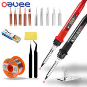 220V 80W LCD elektroniskais lodāmura komplekts Regulējams metināšanas lodēšanas temperatūra Lodāmuri Pārstrādāšanas stacijas lodēšanas instrumenti