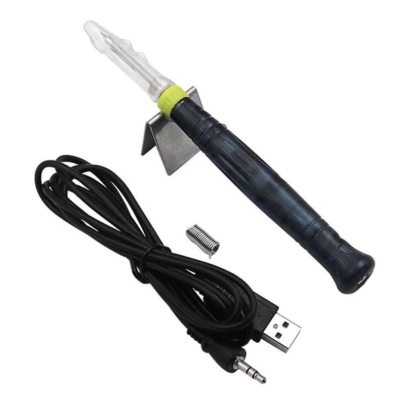 Cautin 5V 8W Kaasaskantav USB jootekolb jootepliiats Koduüliõpilane Mobiiltelefonide remont Mini jootekolbi komplektid Keevitustööriistad