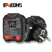 HT106 elektriline pistikupesa tester toite polaarsuse detektor faasi tuvastamine pistikupesa vooluringi veaotsija maandus null liin EU UK USA pistik