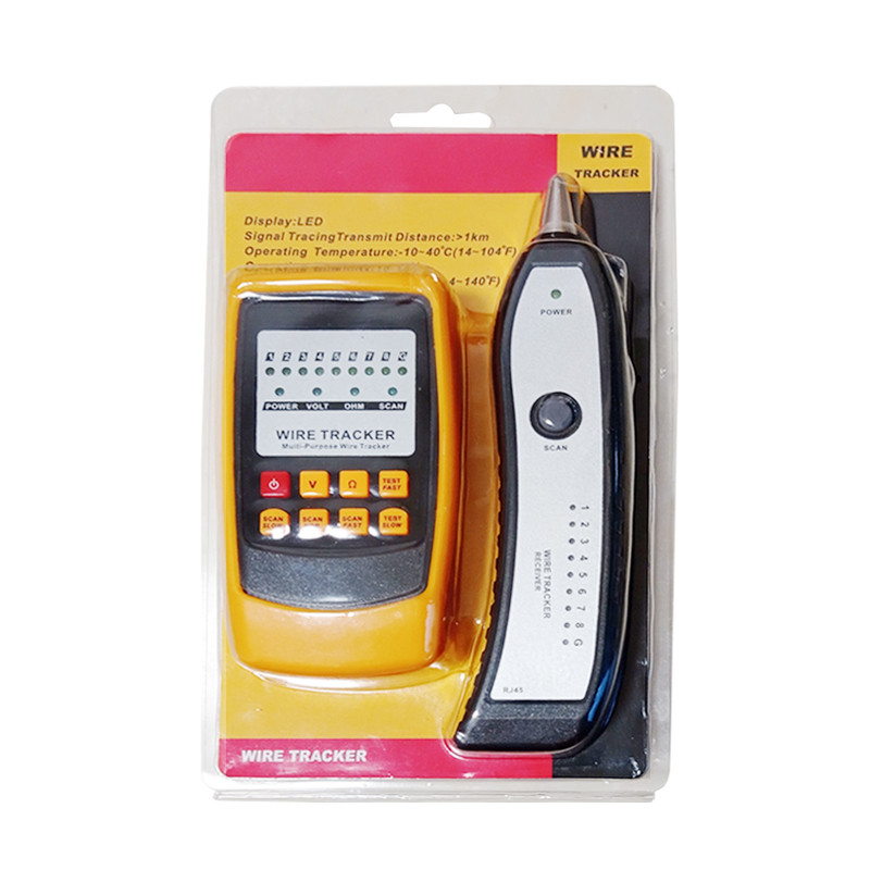 1Km jelátviteli távolság Vezetékkövető Diagnosztikai kábel Hálózati Rendszer Hálózati technikus Vonalkereső Nyomkövető