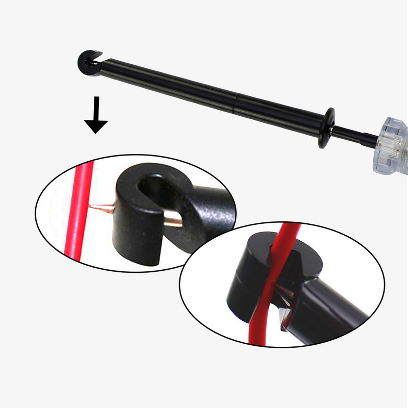 Allsun Hook Probe Tester 6-12V autóipari vezeték átszúró egyenfeszültségű áramkör tesztelő nagy teljesítményű, 59 hüvelykes hosszú kábel