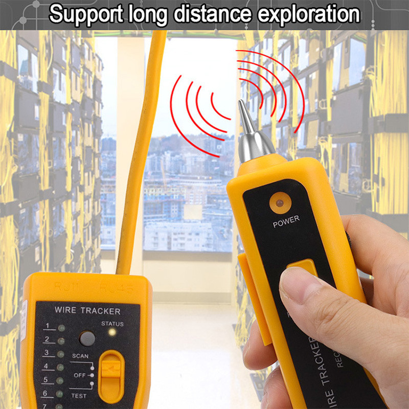 URANNi multifunktsionaalne kaabli tester juhtmejälgija detektori jooneotsija juhtmejälgija jälgija võrgu RJ11 RJ45 tester