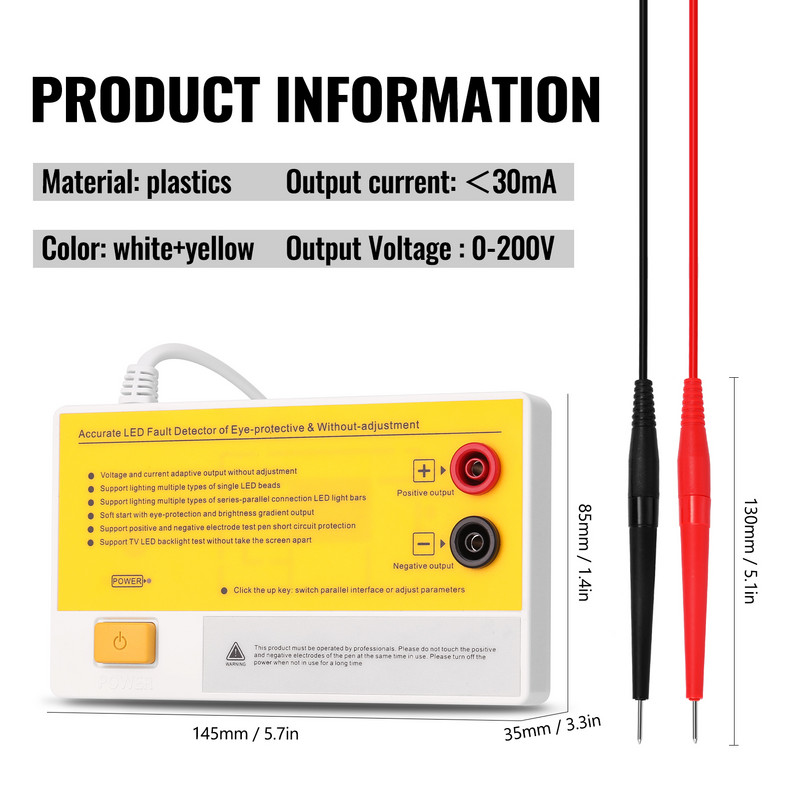 Λάμπα LED Δοκιμαστής οπίσθιου φωτισμού τηλεόρασης Λωρίδες LED πολλαπλών χρήσεων Χάντρες Εργαλείο δοκιμής Όργανα μέτρησης για φως LED