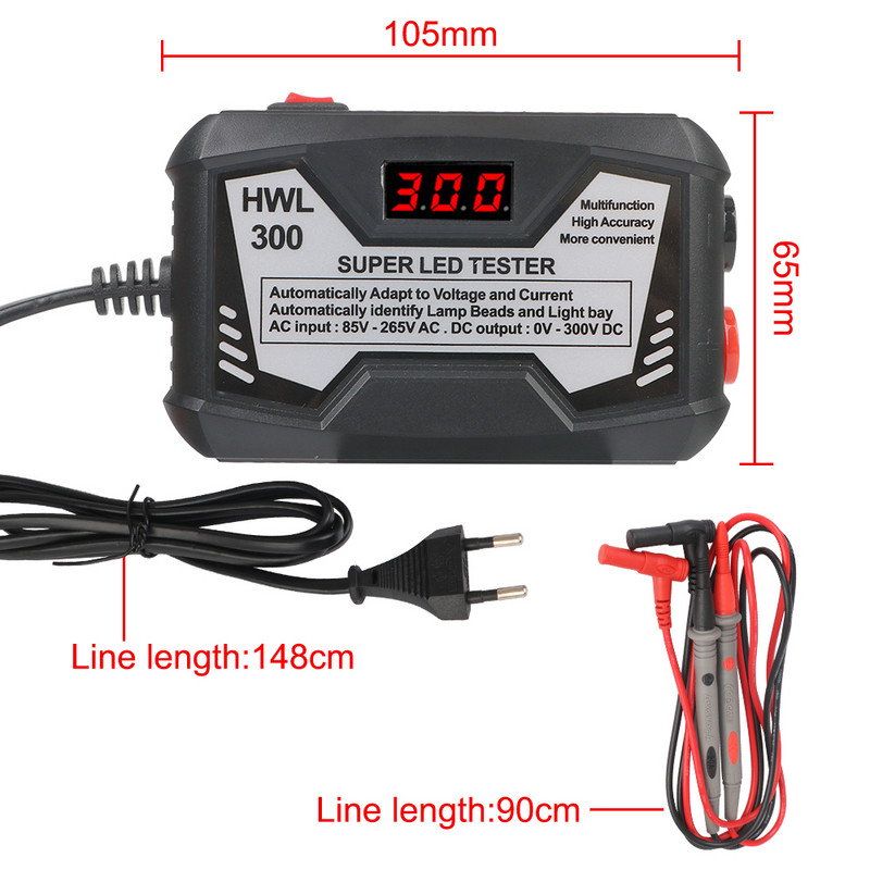Λάμπα Led Bead Lamp Strip Tester Έξοδος 0-300V Led TV Backlight Tester Multipurpose Led strips Beads Test Tool Ls`d Tool EU Plug