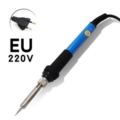 Regulējama temperatūra elektriskā lodāmura uzgalis 220V 60W mini rokturis karstuma zīmulis metināšana lodēšanas sildīšanas uzgaļa labošanas rīks