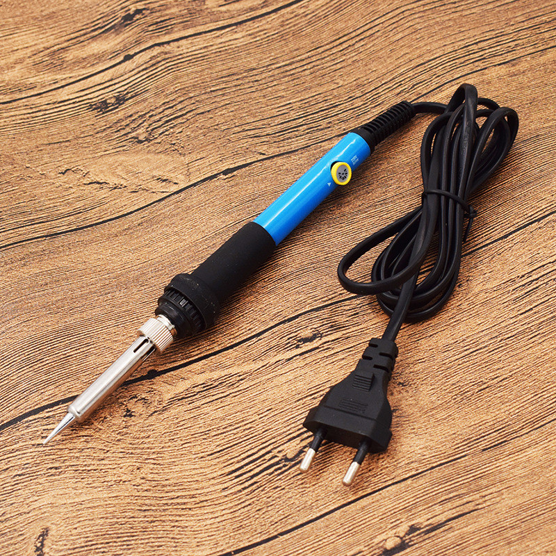 Regulējama temperatūra elektriskā lodāmura uzgalis 220V 60W mini rokturis karstuma zīmulis metināšana lodēšanas sildīšanas uzgaļa labošanas rīks