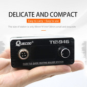 Mini nešiojama T12-942 litavimo stotis OLED T12 greito šildymo nuolatinės srovės versija Elektrinė lygintuvas T12 lituoklio antgaliai suvirinimo įrankiai