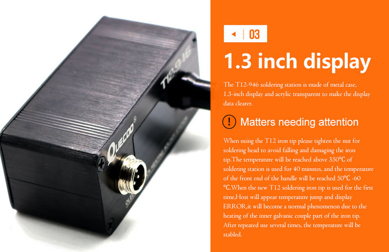 Mini nešiojama T12-942 litavimo stotis OLED T12 greito šildymo nuolatinės srovės versija Elektrinė lygintuvas T12 lituoklio antgaliai suvirinimo įrankiai