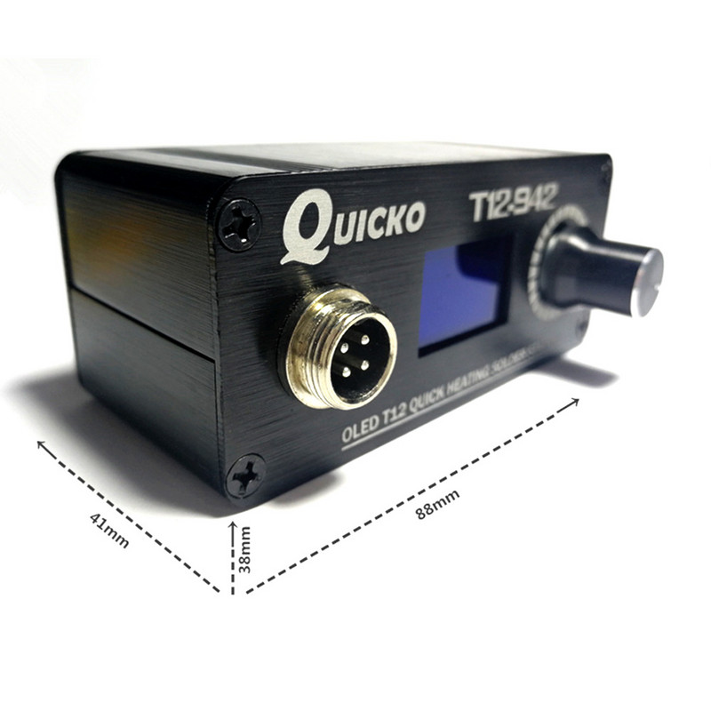 Mini nešiojama T12-942 litavimo stotis OLED T12 greito šildymo nuolatinės srovės versija Elektrinė lygintuvas T12 lituoklio antgaliai suvirinimo įrankiai