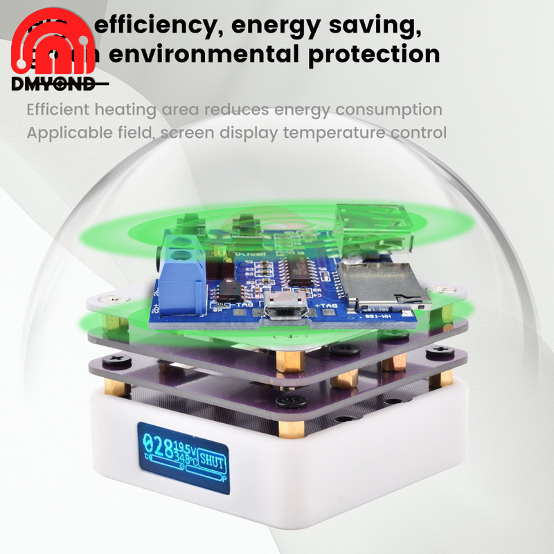 MHP30 Mini placă fierbinte PCB SMD Lipire Pro Instrument de încălzire Afișaj OLED de volum portabil Instrumente de reparare cu LED-uri pentru lampă de culoare adevărată