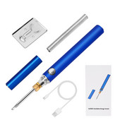 Vezeték nélküli töltés elektromos forrasztópáka ón forrasztópáka USB gyorstöltés 4 hőmérséklet állítható mikroelektronika javítás hegesztés