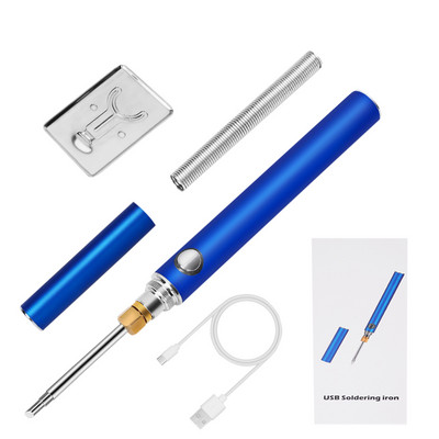 Vezeték nélküli töltés elektromos forrasztópáka ón forrasztópáka USB gyorstöltés 4 hőmérséklet állítható mikroelektronika javítás hegesztés