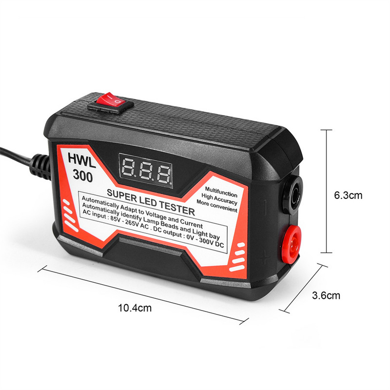 LED-tester LED-teleri taustavalgustuse tester 0-300V automaatne reguleerimine mitmeotstarbeline LED-ribad helmed testimisriista mõõteriistad