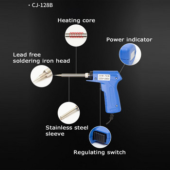 Професионална вътрешна/външна топлина Бързо нагряване EU Plug Двойна мощност Поялник Заваръчна горелка Инструменти за заваряване