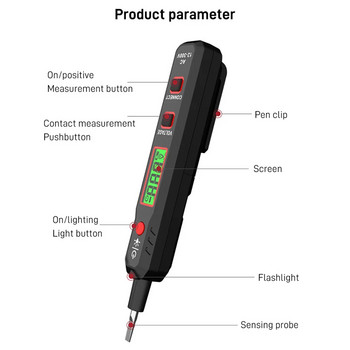 Домакинска електрическа тестерна писалка Многофункционален тестов молив с LED светлина за домашна кухня