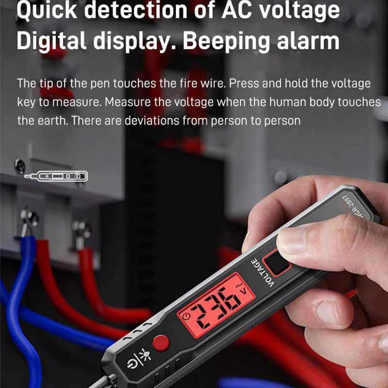 Buitinis elektrinis testeris Daugiafunkcis bandomasis pieštukas su LED lempute, skirtas namų virtuvei