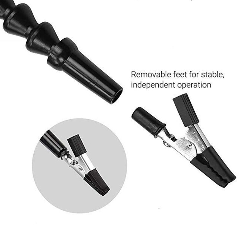 Diy Soldering Third Hand 4Pc Flexible Arms Welding Helping Stand Repair Holder Tool Multifunctional Metal Base Welding Soldering