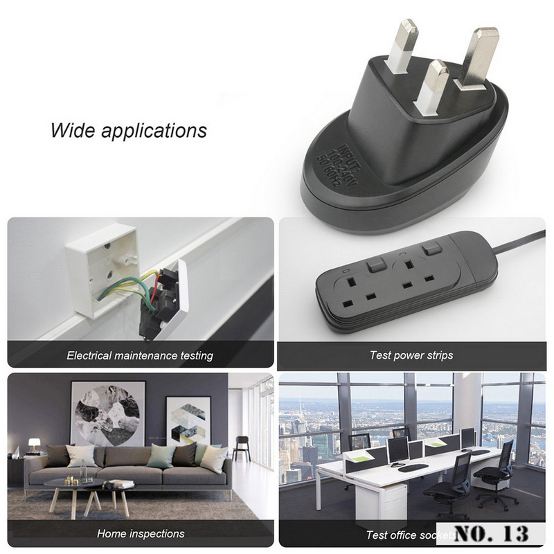 Kontaktligzdas testeris Strāvas polaritātes pārbaudes fāzes detektora noplūdes slēdža testeris Mājas drošas pārbaudes rīki ASV/ES/AK modelis