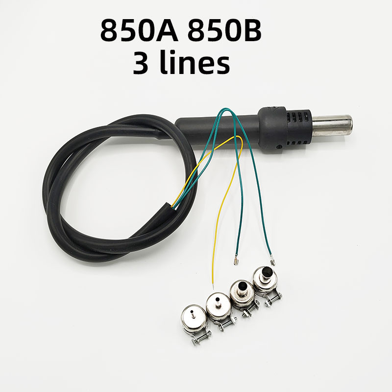 Universal 850 850B 852D 990A, λαβή πιστολιού θερμού αέρα, ψηφιακή βάση αποκόλλησης οθόνης 3 συρμάτων 5 συρμάτων