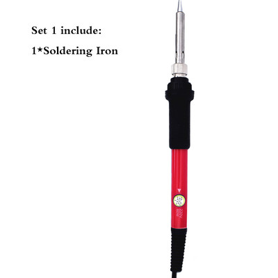 Mini forrasztópáka hőmérséklete állítható elektromos forrasztópáka átdolgozó állomás fogantyú hő ceruza hegesztő javító szerszámkészlet 60 W