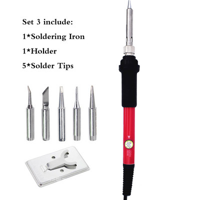Mini forrasztópáka hőmérséklete állítható elektromos forrasztópáka átdolgozó állomás fogantyú hő ceruza hegesztő javító szerszámkészlet 60 W