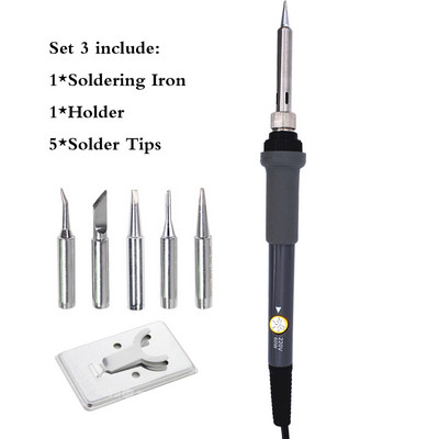 Mini forrasztópáka hőmérséklete állítható elektromos forrasztópáka átdolgozó állomás fogantyú hő ceruza hegesztő javító szerszámkészlet 60 W