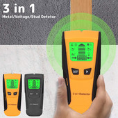 Metāla koka detektors 3 in 1 stud Finder LCD ekrāns Precīza pozīcija tapu sensors, biezuma mērīšanas instrumenti sienas staru skeneris