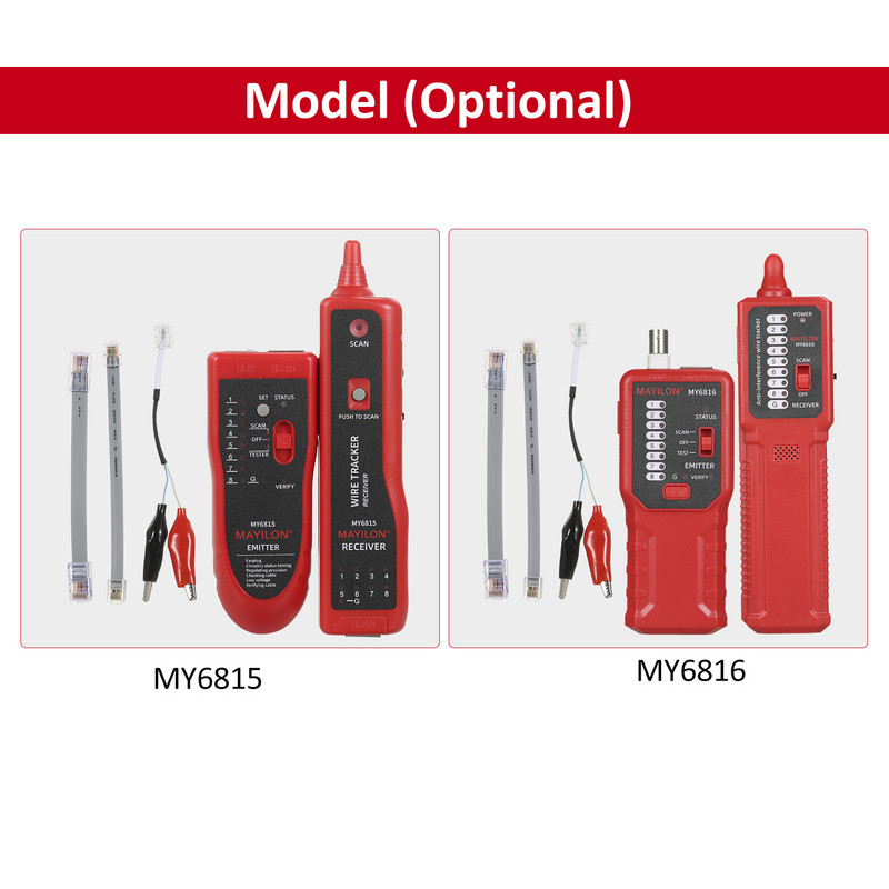 MY6816/MY6815 võrgukaabli tester digitaalse signaali leidja segamisvastane müravaba koormatud liiniotsija koos liiniotsingu funktsiooniga
