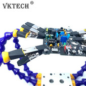 1/2/3/gab Sola skrūvspīles galda skavas lodēšanas stacija ar 3 elastīgām svirām lodāmura turētāju PCB metināšanas remonta trešais rokas rīks