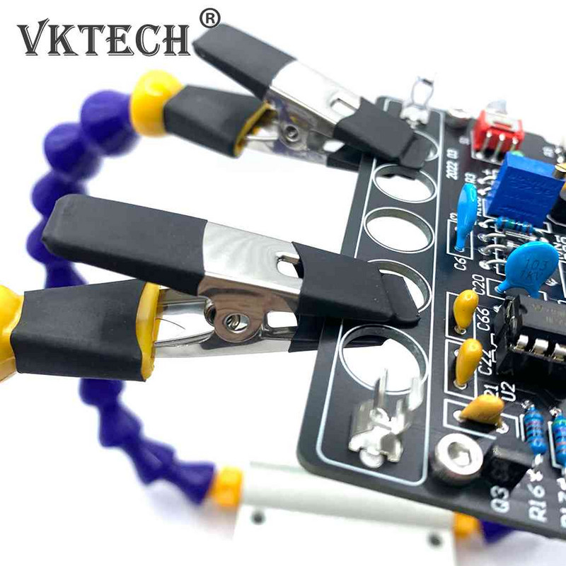 1/2/3/gab Sola skrūvspīles galda skavas lodēšanas stacija ar 3 elastīgām svirām lodāmura turētāju PCB metināšanas remonta trešais rokas rīks