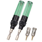 Kit de pix pentru fier de lipit cu gaze reîncărcabile fără fir Set de instrumente de sudare cu vârf de fier de lipit pentru repararea electronicelor