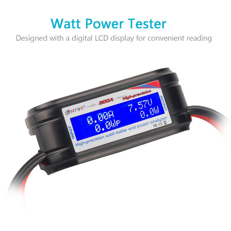 HTRC 60V 200A Power Analyzer Line 8 High-Precision Electric Energy Meter Voltage Ampere Meter Πολυλειτουργικός αναλυτής ισχύος Νέο